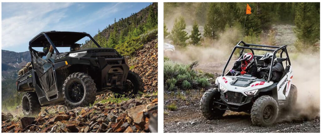 ポラリスRANGER XP1000TRとRZR200EFI