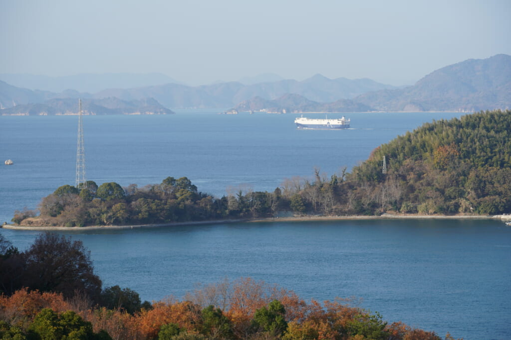 来島海峡大橋からの眺め