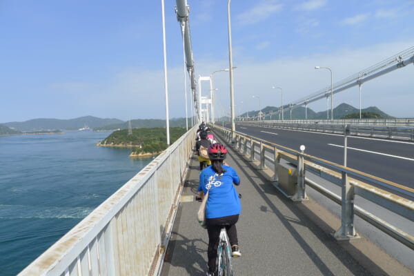 来島海峡と来島海峡大橋