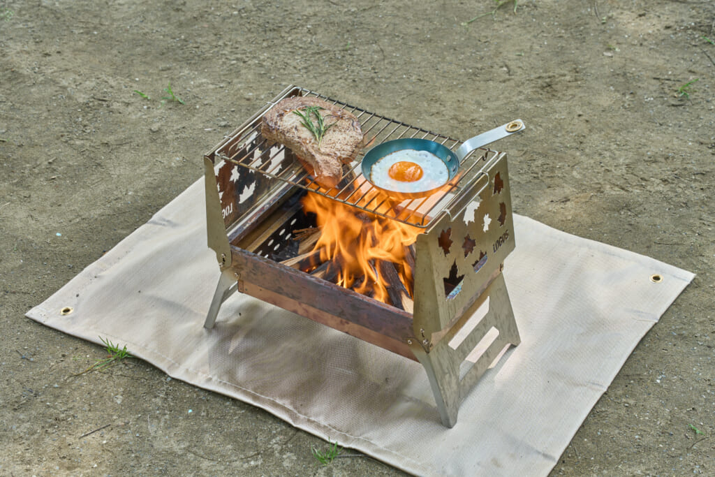 LOGOSのたき火BBQベース