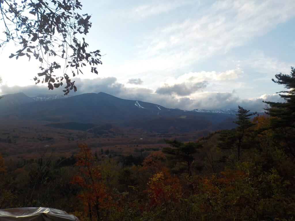 展望広場からの蔵王連峰