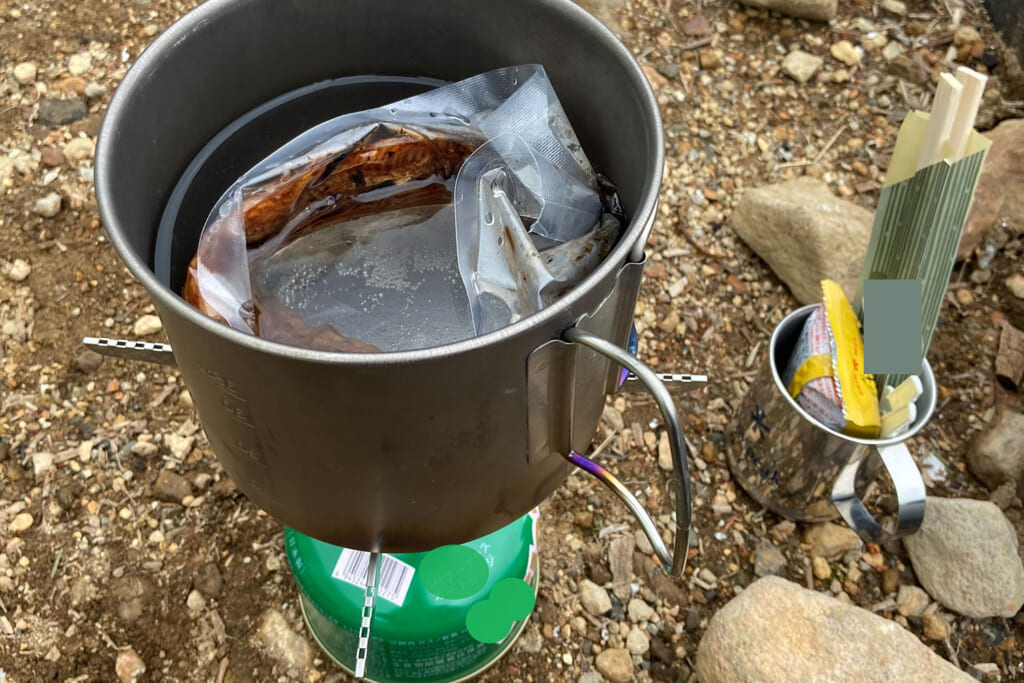 シングルバーナーでキャンプ飯