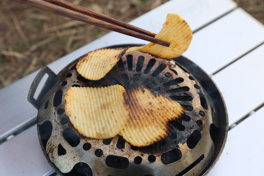 ピザポテト焦げ目