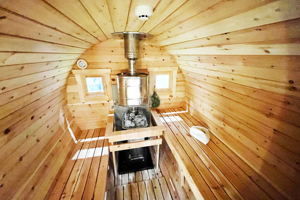 自然サウナのMARU SAUNA 2.8m