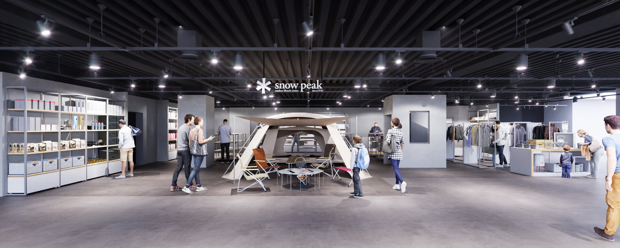 スノーピークの新業態「LAND BASE」の1号店が「Alpen NAGOYA」内にて2024年3月29日（金）にオープン