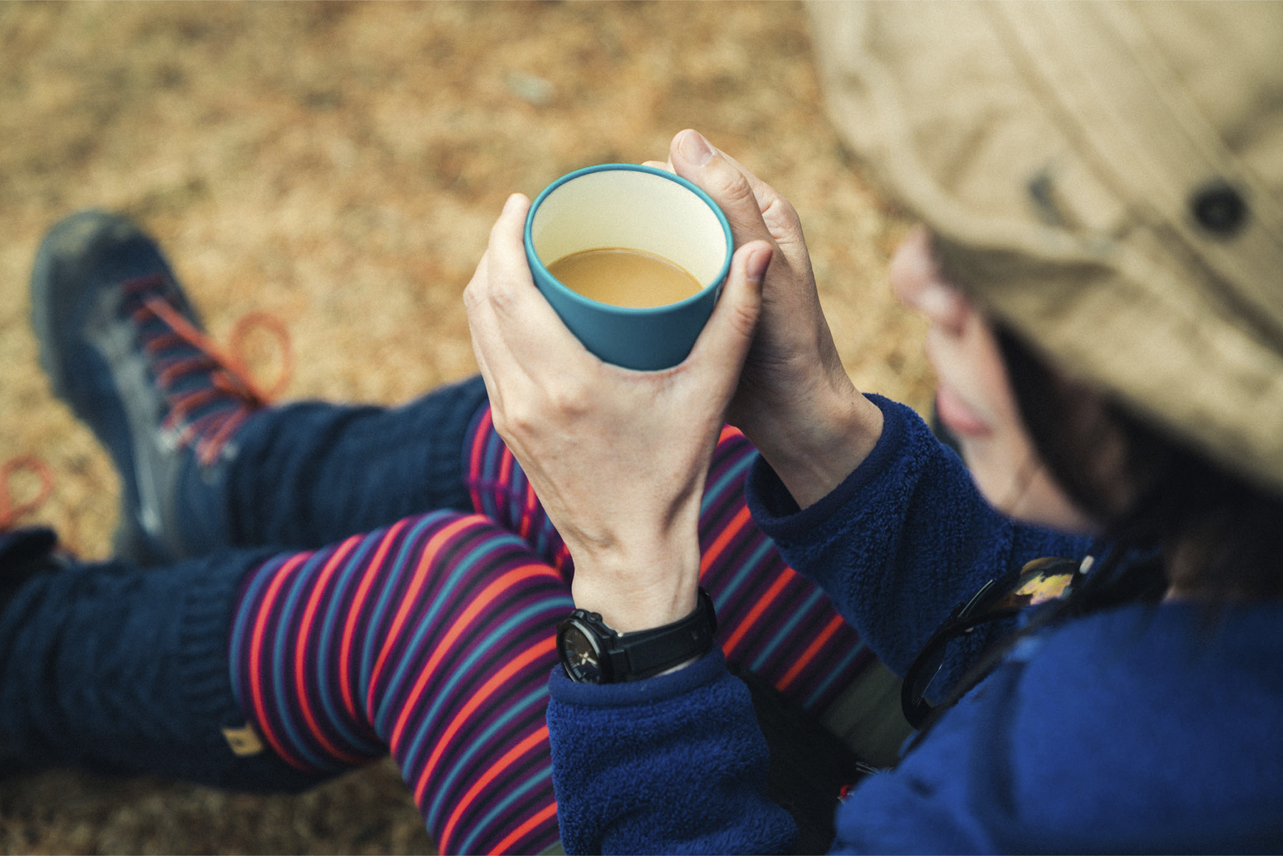 登山中のコーヒーブレイク