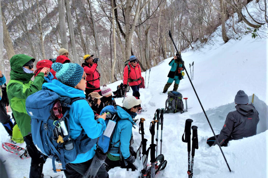 谷川岳の雪山登山スクール