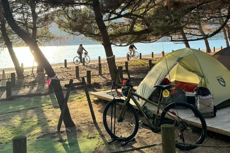 呉市の倉橋島桂浜キャンプ場