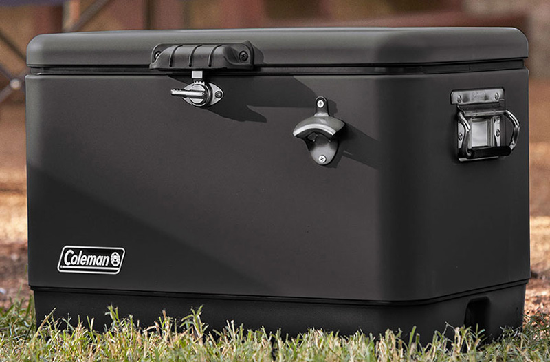 コールマンの54QT スチールベルトクーラーコールマンの54QT スチールベルトクーラー