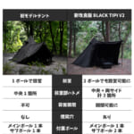 【画像】即完売の前作をブラッシュアップ！　個性際立つ黒い、ワンポールTCテントがさらにアップデート 〜 画像1