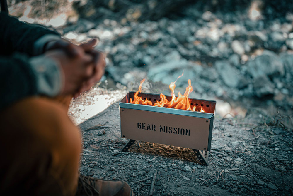 GEAR MISSIONの二次燃焼焚火台