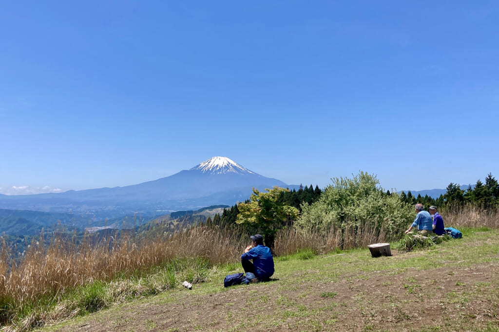 高松山山頂から望む富士山