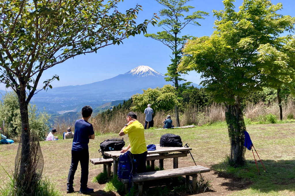 高松山山頂から望む富士山