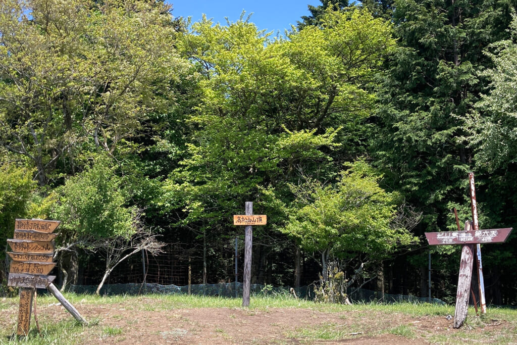 開けた高松山山頂の広場