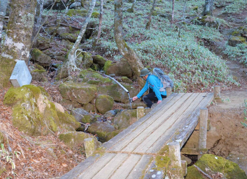 雁ヶ腹摺山の湧き水