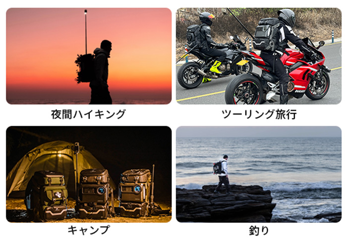 ポータブル電源一体型の3-in-1バックパック