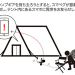 【画像】キャンプギア盗難の救世主！　loT技術で高価なアイテムを守る「スマペグ」が不審者撃退にも効果的 〜 画像1