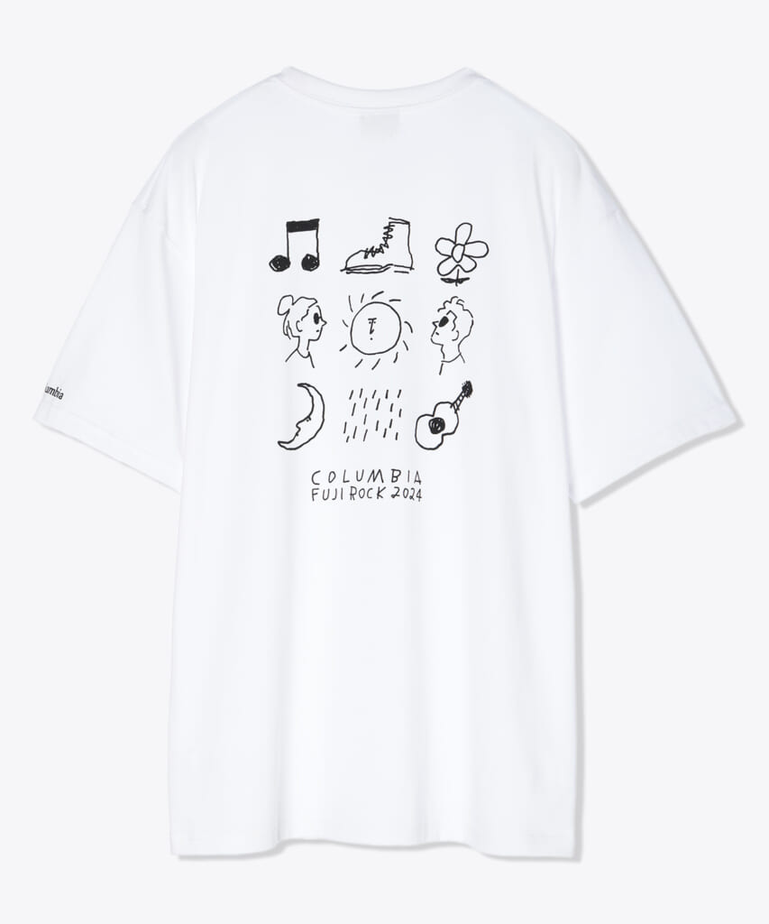 フジロック×コロンビア×長場雄のコラボレーションTシャツ