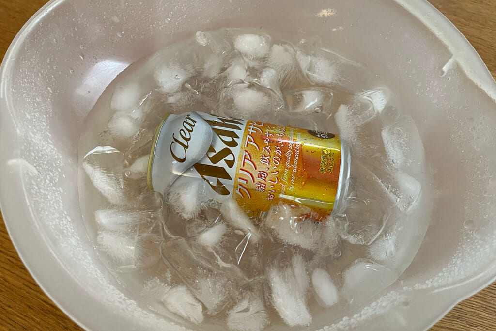 ぬるいビールを急速で冷やす方法