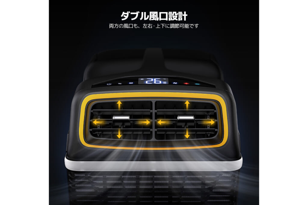 BougeRVの室内外一体型新ポータブルエアコン