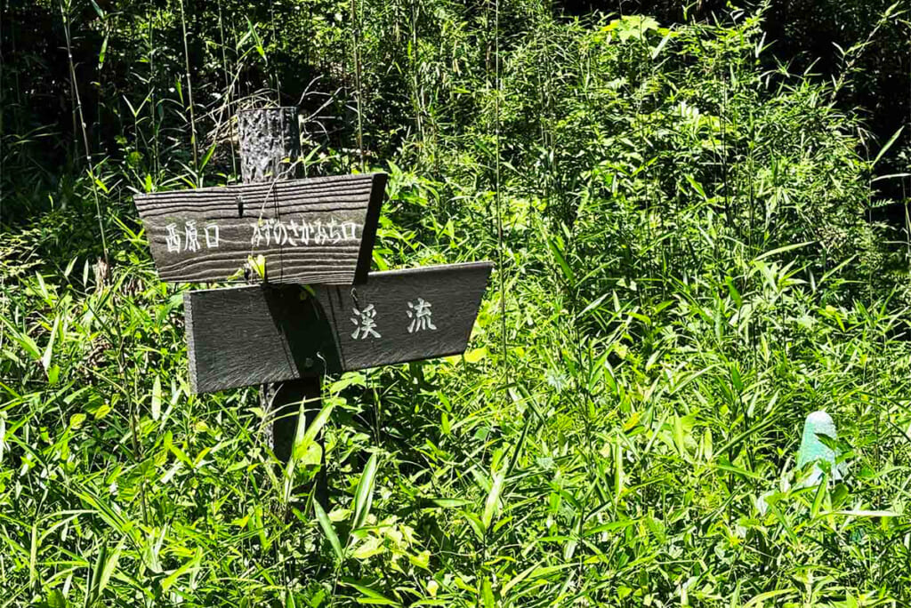陣ケ下渓谷公園の標識