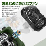 【画像】大容量バッテリー搭載！　首振り機能付きで快適なポータブル扇風機がこの夏、必携のアイテムになる 〜 画像1