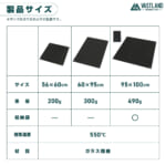 【画像】耐熱温度は550℃を誇る！　焚き火デビューにオススメの「焚き火シート エントリーモデル」が新発売 〜 画像1