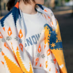【画像】オチョコ柄にアスタリスクをデザイン！              「Snow Peak×Pendleton」コラボのタオルブランケットが数量限定で発売 〜 画像1