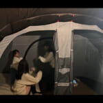 【画像】久々のキャンプがまさかの豪雨に……　それでも全力で満喫するファミリーキャンプが幸せいっぱいで癒やされる 〜 画像1
