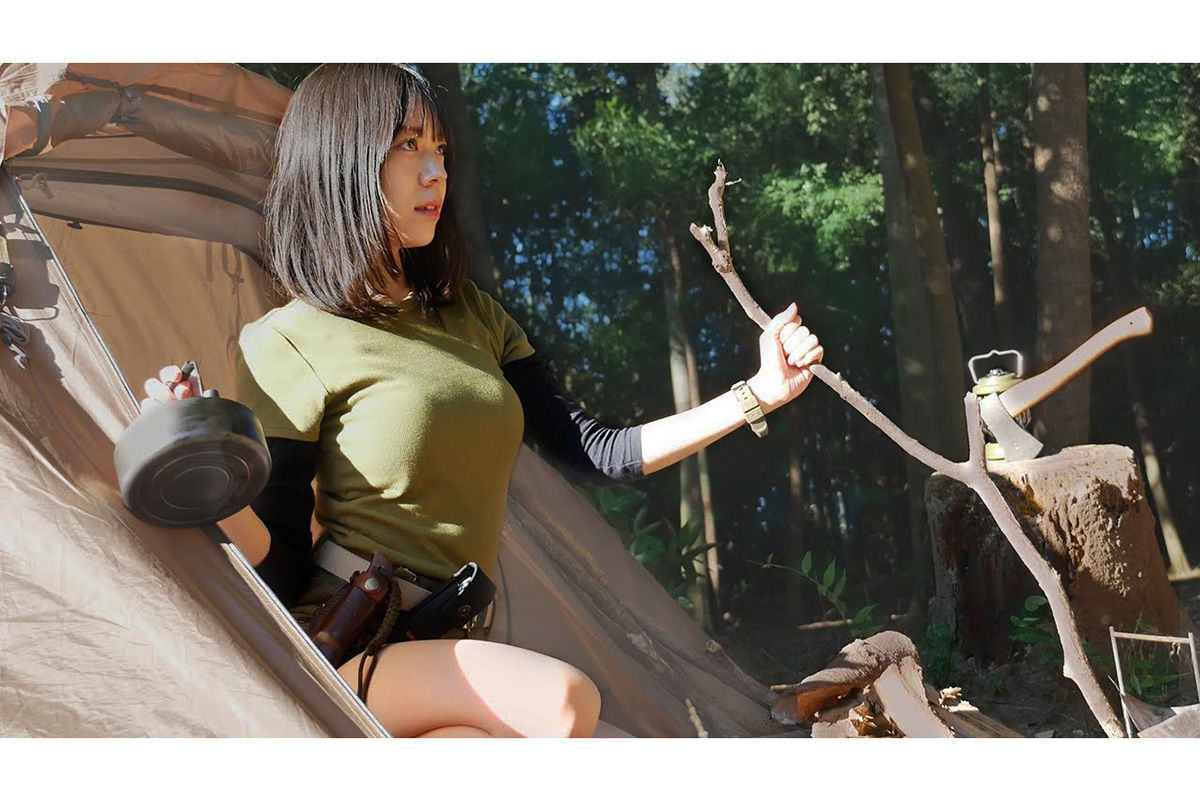 連勤地獄でヘトヘトの身体にムチを打つ！ ハプニング続出キャンプ女子