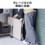 【画像】目から鱗の1台で2役こなすコンテナキャリーカート？　テーブルに変形する2WAY折りたたみ台車の変幻自在ぶりがハンパない 〜 画像1