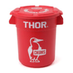 【画像】CHUMS×THOR初コラボ！ レトロアメリカンなデザインが特徴の『CHUMS×THOR Round Container Set 12L』がポップで機能的 〜 画像1
