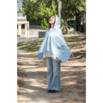 【画像】涼しくかぶる日傘!?　濡らして“ひんやり”冷感タオル生地のポンチョが熱中症対策の必須アイテム 〜 画像1