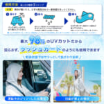 【画像】涼しくかぶる日傘!?　濡らして“ひんやり”冷感タオル生地のポンチョが熱中症対策の必須アイテム 〜 画像1