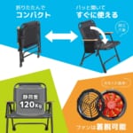 【画像】炎天下でもムレずに快適！　背もたれから風が吹く「セナクール アウトドアローチェア」が大容量ファン2機搭載で最高にクール 〜 画像1