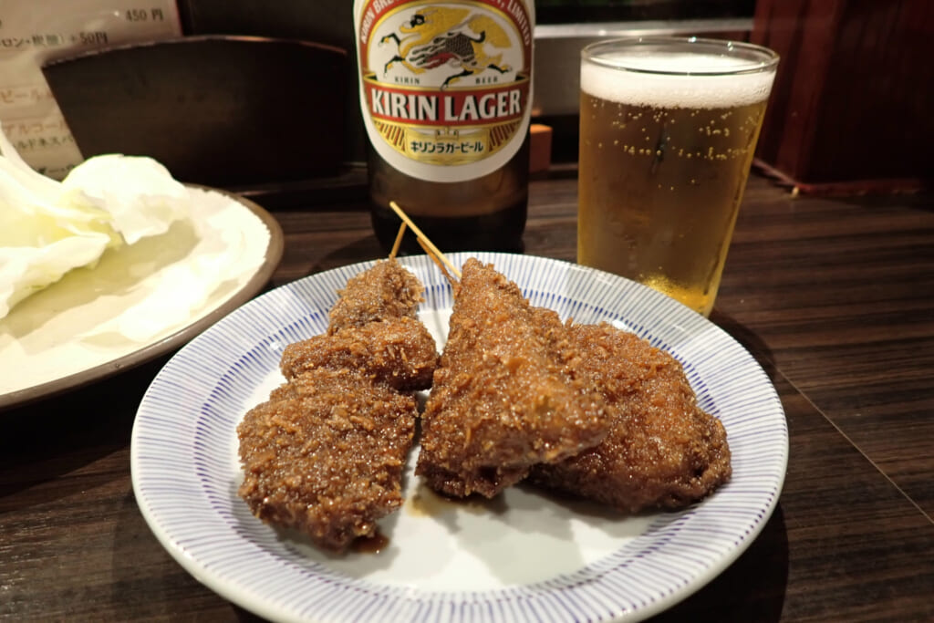 串カツビール