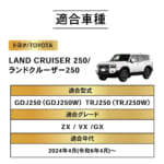 【画像】ランドクルーザー250専用「インナーラックセット」で車内収納に革命！　加工不要で純正級フィット感を実現 〜 画像1