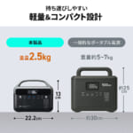 【画像】「軽っ！ちっちゃ！」300Wの高出力なのに片手で持ち運べる！　災害時も頼れる「ポータブル電源」が万が一の備えになる 〜 画像1