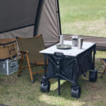 【画像】駐車場とサイトの往復苦行から解放！　しかもテーブルになるアウトドアワゴン登場 〜 画像1