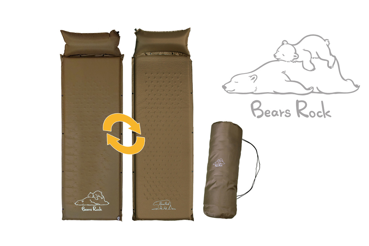 Bears Rockのキャンピングマットに癒やされる！ 簡単セッティングで