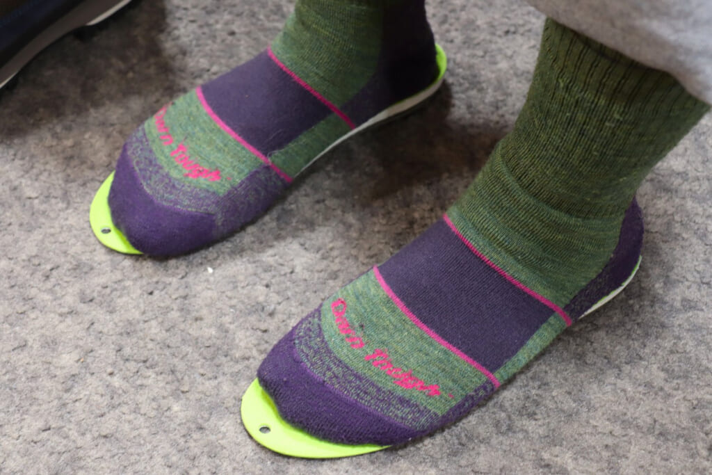 ソックス履いてインソール上