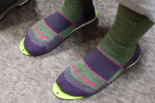 ソックス履いてインソール上