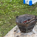 焚き火の残り
