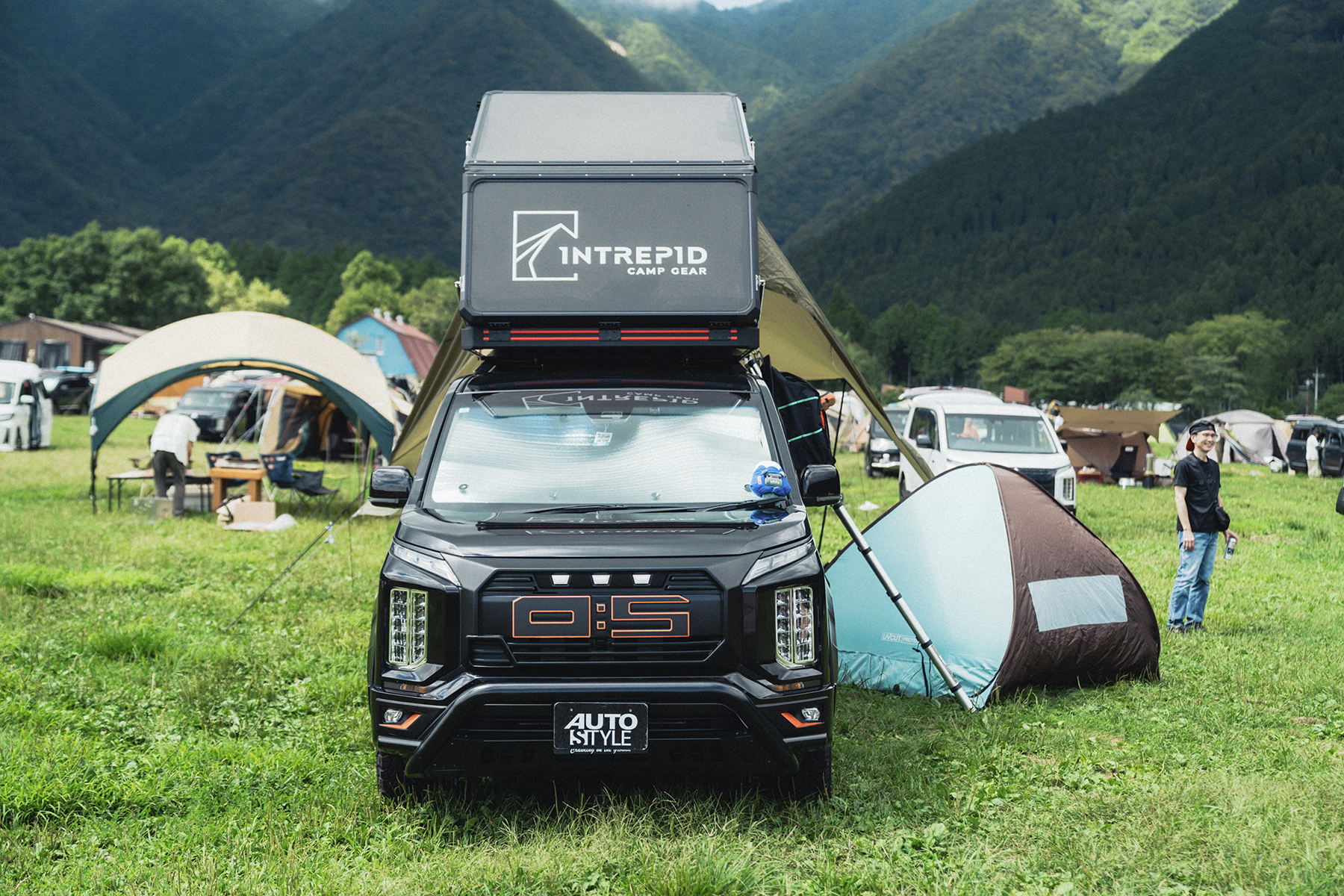 カスタムしたデリカD:5のフロントマスク