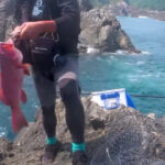 【画像】難攻不落の水道に潜むのは「怪物」!?　荒波押し寄せる岩場で奮闘した2日間に密着 〜 画像1