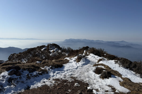 雪道（由布岳）