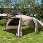 【画像】寝室に大型窓で爽やか度UP！　4人が快適に過ごせる2ルームテント「Tradcanvas PANEL オーニングドゥーブル L-BF」新発売 〜 画像1