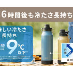 【画像】3分の1回転で素早く開閉！　冷たさ長持ちで持ち歩きも便利な『WENS PRODUCTS ハンドル付きダイレクトボトル』がアクティビティの良き相棒になる 〜 画像1