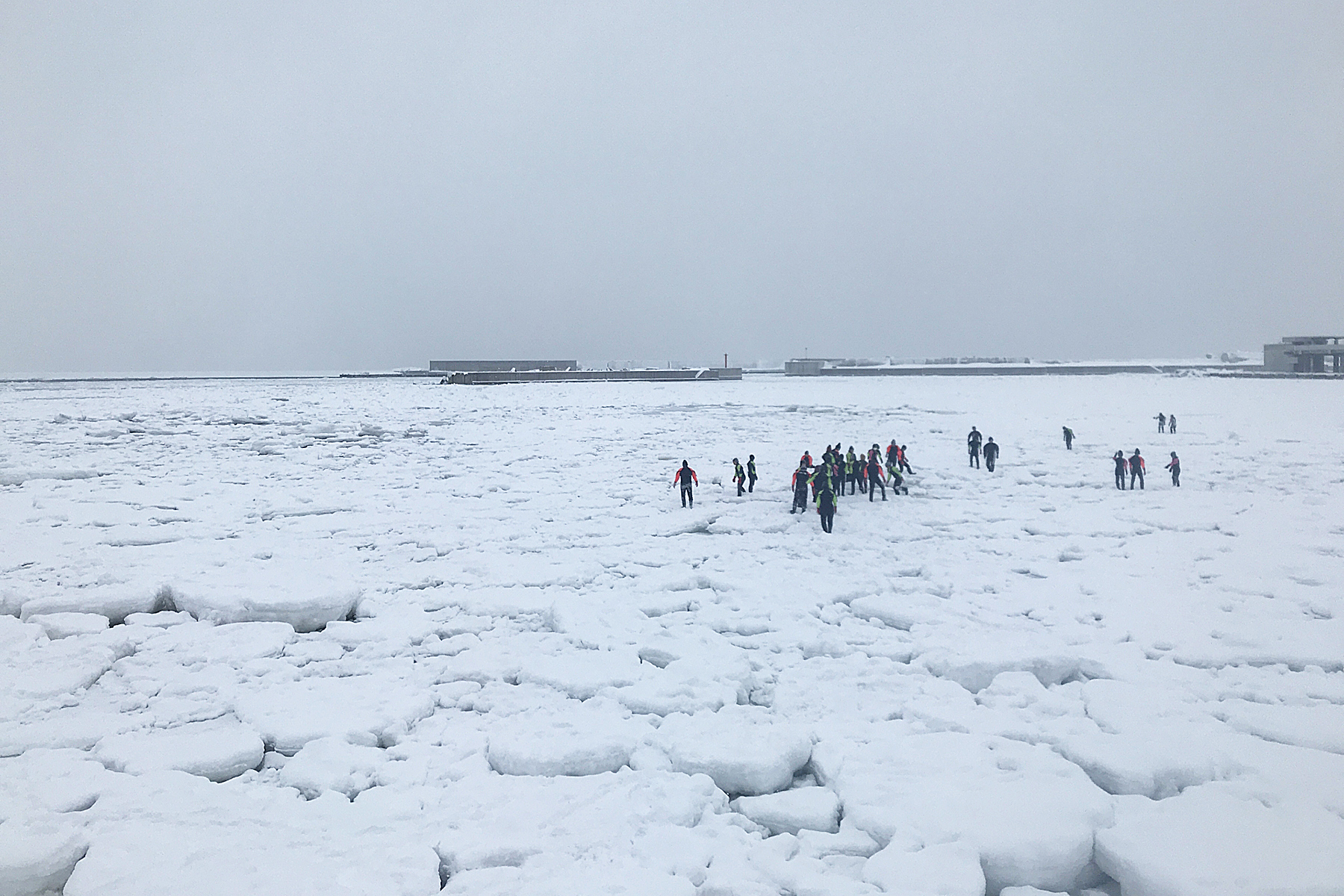 流氷ウォーク