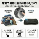 【画像】ボタン1つで荷物が消える!?　電動ポンプ内蔵「GRAN WALKER 自動圧縮袋」がパッキングの常識を塗り替える 〜 画像1